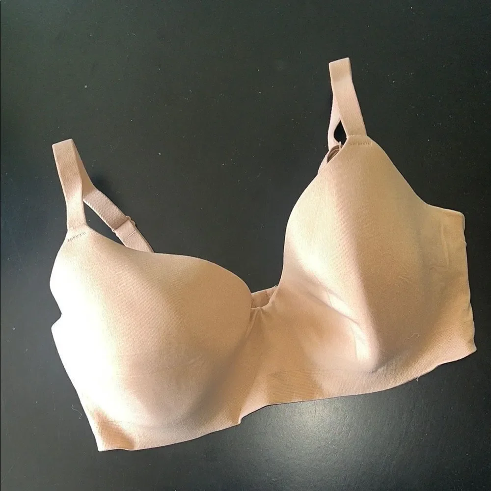 Excellent Wacoal Nude Full-Coverage Underwire Bra w/ Adjustable Straps 34F